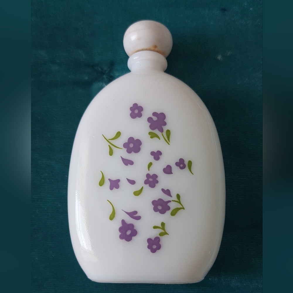 Avon Vintage Milk Glass Perfume Bottle